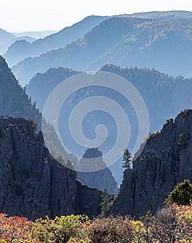 Dawn Sillhouette at the Black Canyon of the Gunnison