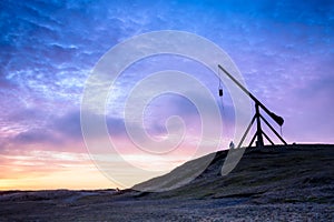 Dawn in Skagen, Denmark - the old bascule light