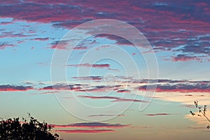 Dawn Sky with Clouds