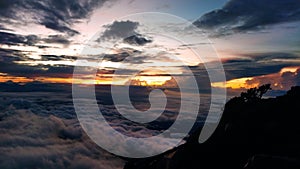 Dawn On The Slopes Of Mt. Slamet