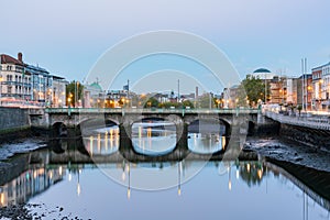 Dawn view of the Grattan Bridge