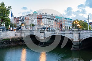 Dawn view of the Grattan Bridge