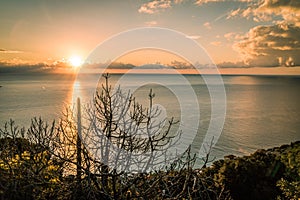 Dawning in Bordighera, Italy