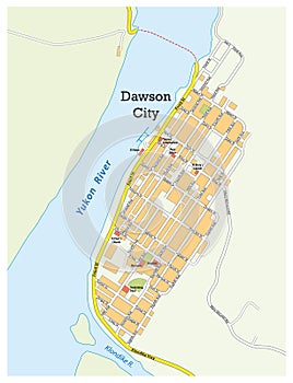 Dawson city map