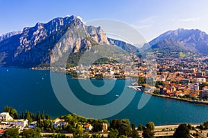 Lecco and Como lake in Italy photo