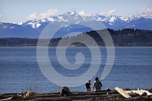 Day at the Beach Edmonds Washington photo