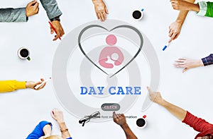 Day Care Babysitter Nanny Nursery Love Motherhood Concept