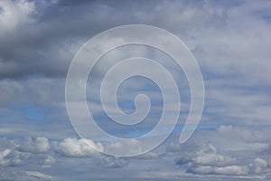 Day Cloudy Blue Sky Covered with Clouds