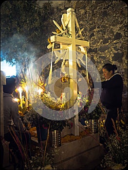 Day of the Dead Altar in Mixquic, Mexico