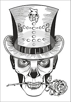 Day of the dead, baron samedi drawing photo