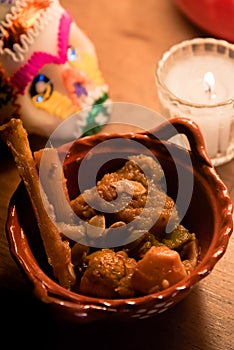 Pumpkin dessert - Calabaza - Ofrenda Dia de muertos photo