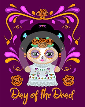 Day of the Dead Classic Mexican Catrina Doll and ornaments