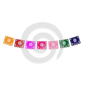 Day of the Dead icon vector set. Sugar Skull illustration sign collection. Holiday symbol or logo.