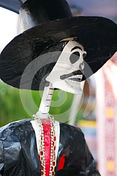 Day of the dead musical skeleton photo