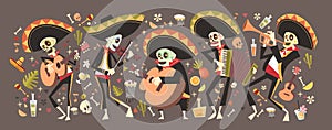 Day Of Dead Traditional Mexican Halloween Dia De Los Muertos Holiday