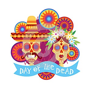 Day Of Dead Traditional Mexican Halloween Dia De Los Muertos Holiday Party