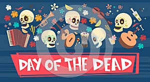 Day Of Dead Traditional Mexican Halloween Dia De Los Muertos Holiday Party