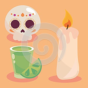 day of the dead, vector icons