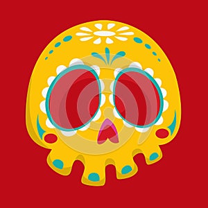 Day of the dead vector illustration set