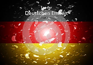 Day of German unity abstract design. Tag der deutschen Einheit photo