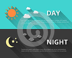 Day and night banners
