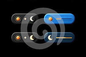 Day Night Toggle Switch Icons