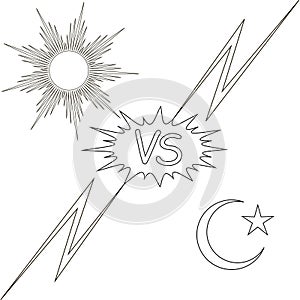 Day and night vs the sun and the moon star