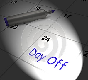 Day Off Calendar Displays Work Leave And Holiday