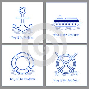 Day of the Seafarer cards set.