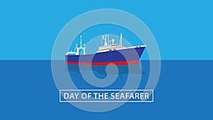 Day of the Seafarer. Vector illustration
