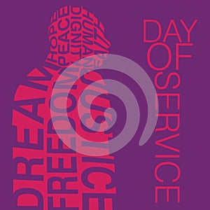Day of Service MLK Day poster design