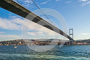 Day shot of Bosporus Bridge, Ortakoy district, Istanbul, Turkey