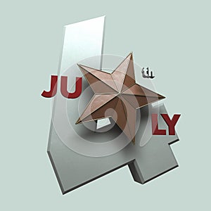 Fourth of July 3D - Render