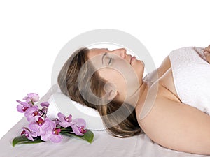 Day spa aroma therapy massage table