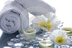 Day Spa with flowers candles