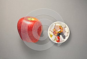 Day supplements and apple fruit