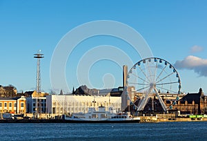 Day time Helsinki harbor