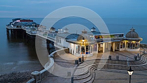 Day turns to night at Cromer pier