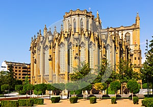 Day view of Cathedral of Mary Immaculate. Vitoria-Gasteiz