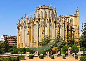 Day view of Cathedral of Mary Immaculate. Vitoria-Gasteiz photo