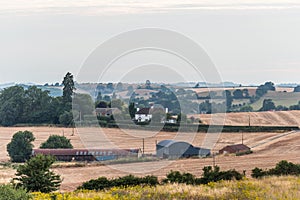 Day view of landscape in Duston, Northampton England, UK