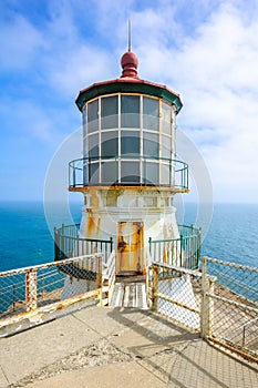 Day view on Point Bonita Lighthouse and skyline photo