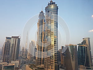 A day view of sky scrapers in Dubai