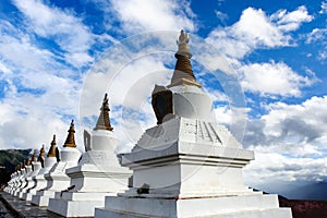 Day view of stupa at Deqing Yunnan Province China