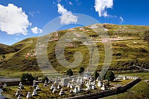 Day view of stupa at Tagong Sichuan Province China