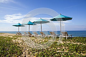 Daybeds on the Beach