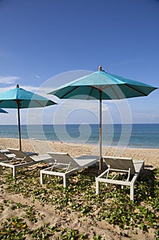 Daybeds on the Beach