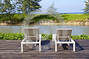 Daybeds on the Beach