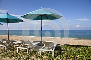 Daybeds on the Beach