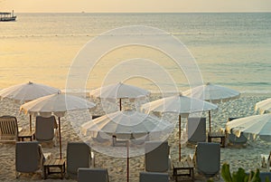 Daybeds on the Beach